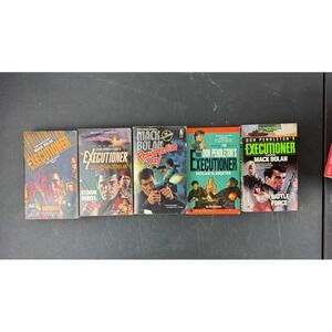 Mack Bolan The Executioner Book Lot Don Pendleton 5 Paperbacks Vintage Adventure